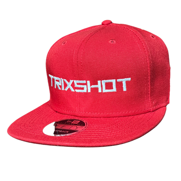 Trixshot Snapback Flat Billed Adult Hat RED